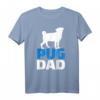 Herren Mops Papa T-Shirt - Klassisch geschnitten, doppelt genähter Saum, ideal für Hundebesitzer und Papas
