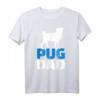 Herren Mops Papa T-Shirt - Klassisch geschnitten, doppelt genähter Saum, ideal für Hundebesitzer und Papas