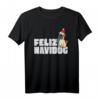 Feliz Navidog Navidad Mops Hund Lustige Weihnachten T-Shirt - Humorvolles Festtagsshirt für Hundeliebhaber, Familie & Kinder