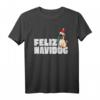 Feliz Navidog Navidad Mops Hund Lustige Weihnachten T-Shirt - Humorvolles Festtagsshirt für Hundeliebhaber, Familie & Kinder