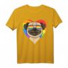 LGBT Herz Liebe Gay Pride Regenbogen Tier Mops T-Shirt – Buntes Symbol gegen Homophobie für Schwule, Lesben & Transgender