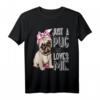 Nur Ein Mops Der Mich Liebt - Süßes Mops Hunde Liebhaber T-Shirt für Hundeliebhaber und Mops-Fans, Perfektes Geschenk