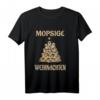 Mopsige Weihnachten - Humorvolles Weihnachtsbaum Motiv Langarmshirt für Mopsbesitzer und Hundeliebhaber zur festlichen Jahreszeit