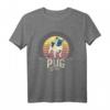 Mops Pug Dad T-Shirt - Retro Hundemotiv, Perfekt als Geschenk zum Geburtstag oder Weihnachten für Hundeliebhaber, Familie & Freunde