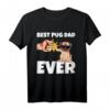 Best Pug Dad Ever Mops Hunde Papa Vatertag Geschenkidee T-Shirt – Perfektes Tierliebhaber-Outfit für Mops-Besitzer und Familienmitglieder