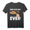 Best Pug Dad Ever Mops Hunde Papa Vatertag Geschenkidee T-Shirt – Perfektes Tierliebhaber-Outfit für Mops-Besitzer und Familienmitglieder