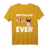 Best Pug Dad Ever Mops Hunde Papa Vatertag Geschenkidee T-Shirt – Perfektes Tierliebhaber-Outfit für Mops-Besitzer und Familienmitglieder
