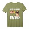 Best Pug Dad Ever Mops Hunde Papa Vatertag Geschenkidee T-Shirt – Perfektes Tierliebhaber-Outfit für Mops-Besitzer und Familienmitglieder