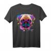 Bunter Hund Mops Motiv T-Shirt – Perfekt für Hundeliebhaber, Gassi gehen & als Geschenk zu Geburtstag und Weihnachten