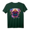Bunter Hund Mops Motiv T-Shirt – Perfekt für Hundeliebhaber, Gassi gehen & als Geschenk zu Geburtstag und Weihnachten