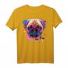Bunter Hund Mops Motiv T-Shirt – Perfekt für Hundeliebhaber, Gassi gehen & als Geschenk zu Geburtstag und Weihnachten