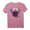 Bunter Hund Mops Motiv T-Shirt – Perfekt für Hundeliebhaber, Gassi gehen & als Geschenk zu Geburtstag und Weihnachten