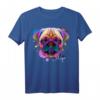 Bunter Hund Mops Motiv T-Shirt – Perfekt für Hundeliebhaber, Gassi gehen & als Geschenk zu Geburtstag und Weihnachten