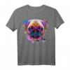 Bunter Hund Mops Motiv T-Shirt – Perfekt für Hundeliebhaber, Gassi gehen & als Geschenk zu Geburtstag und Weihnachten