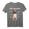 Mops Anatomie T-Shirt – Klassisch geschnitten mit doppeltem Saum, perfekt für Hunde- und Tierliebhaber