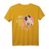 Just a Girl who loves Pugs - Lustiges Mops T-Shirt für Hundeliebhaber, Mops Mama & Papa, ideales Geschenk für Weihnachten & Geburtstag