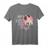 Just a Girl who loves Pugs - Lustiges Mops T-Shirt für Hundeliebhaber, Mops Mama & Papa, ideales Geschenk für Weihnachten & Geburtstag