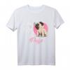 Just a Girl who loves Pugs - Lustiges Mops T-Shirt für Hundeliebhaber, Mops Mama & Papa, ideales Geschenk für Weihnachten & Geburtstag