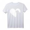 Hund Mops Herz Silhouette T-Shirt – Lustiges Geschenk für Hundeliebhaber und Mops-Fans zum Geburtstag, Weihnachten & Hundetag