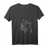 Damen Mops Liebe Hundehalter Frauchen Geschenkidee T-Shirt mit V-Ausschnitt – Lustiges Hundemotiv für Hundeliebhaber & Gassi-Freunde