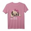 Just a Girl Who Loves Pugs - Süßes Mops T-Shirt für Hundeliebhaber, Mops Mama & Papa, Perfekt als Geschenk zu Weihnachten & Geburtstag