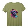 Colorful Mops T-Shirt für stolze Besitzer, Züchter & Hundeliebhaber – Buntes Motiv für Mops-Fans