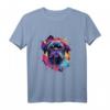 Colorful Mops T-Shirt für stolze Besitzer, Züchter & Hundeliebhaber – Buntes Motiv für Mops-Fans