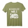 Mopshund T-Shirt - Klassisch geschnitten, humorvolles Motiv 'Klimakiller Nr. 1.' für Hundeliebhaber