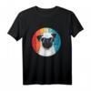 Mops Shirt Retro Geschenk für Hundeliebhaber - Vintage Mops T-Shirt mit Sonnenbrille, lustiges Tiermotiv für Frauen & Männer