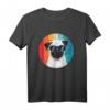Mops Shirt Retro Geschenk für Hundeliebhaber - Vintage Mops T-Shirt mit Sonnenbrille, lustiges Tiermotiv für Frauen & Männer