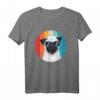 Mops Shirt Retro Geschenk für Hundeliebhaber - Vintage Mops T-Shirt mit Sonnenbrille, lustiges Tiermotiv für Frauen & Männer