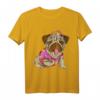Hunde Tattoo Frauchen Geschenk - Mops Tierliebhaberinnen T-Shirt mit 'Ich liebe Mama Mops' Motiv für Hundeliebhaberinnen & Tierfreunde