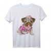 Hunde Tattoo Frauchen Geschenk - Mops Tierliebhaberinnen T-Shirt mit 'Ich liebe Mama Mops' Motiv für Hundeliebhaberinnen & Tierfreunde