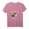 Damen Nachthemd mit lustigem Mops Hund Spruch V-Ausschnitt - Bequemes Schlafshirt für Mops-Liebhaber, Morgenmuffel & Chillen