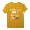 Mopshund Mops T-Shirt - Lustiges Hunde T-Shirt mit Klimakiller Nr. 1 Motiv, klassisch geschnitten