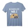Mopshund Mops T-Shirt - Lustiges Hunde T-Shirt mit Klimakiller Nr. 1 Motiv, klassisch geschnitten