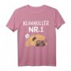 Mopshund Mops T-Shirt - Lustiges Hunde T-Shirt mit Klimakiller Nr. 1 Motiv, klassisch geschnitten