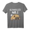 Mopshund Mops T-Shirt - Lustiges Hunde T-Shirt mit Klimakiller Nr. 1 Motiv, klassisch geschnitten