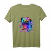 Frieps der Mops Hund mit buntem Regenbogen Farben T-Shirt – Lustiges Geschenk für Familie, Freunde & Hundeliebhaber