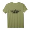 Wissenschaftliches Retro-Motte T-Shirt mit Insektenillustration – Perfekt für Natur-, Tier- und Kunstliebhaber im Vintage-Stil