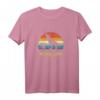 Mamasaurus und Babysaurus Sonnenuntergang Vintage Retro T-Shirt – Perfekt für Dinosaurier-, Tyrannosaurus Rex- und prähistorische Tierliebhaber als Geschenk