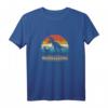 Mamasaurus und Babysaurus Sonnenuntergang Vintage Retro T-Shirt – Perfekt für Dinosaurier-, Tyrannosaurus Rex- und prähistorische Tierliebhaber als Geschenk