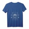 Damen Okkulte Mondphasen Motte T-Shirt mit V-Ausschnitt – Mystisches Design für Esoterik-Fans & dunkle Kräfte Liebhaber