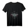 Damen Gothic T-Shirt mit geheimnisvollen Motten und Mond - Spirituelles Design mit V-Ausschnitt, perfekt für dunkle & mystische Styles