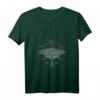 Damen Gothic T-Shirt mit geheimnisvollen Motten und Mond - Spirituelles Design mit V-Ausschnitt, perfekt für dunkle & mystische Styles