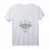Damen Gothic T-Shirt mit geheimnisvollen Motten und Mond - Spirituelles Design mit V-Ausschnitt, perfekt für dunkle & mystische Styles