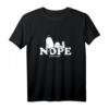 HapFrog Snoopy Nope T-Shirt - Offiziell lizenziertes Peanuts Design für humorvolle Geburtstagsfeier