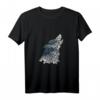 Wolf Silhouette Tiermotiv T-Shirt für Natur- und Tierschutzfans – Geschenkidee für Germanen, Wikinger, Odin & Thor, ideal zu Weihnachten, Geburtstag, Vatertag & Ostern