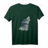 Wolf Silhouette Tiermotiv T-Shirt für Natur- und Tierschutzfans – Geschenkidee für Germanen, Wikinger, Odin & Thor, ideal zu Weihnachten, Geburtstag, Vatertag & Ostern