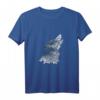 Wolf Silhouette Tiermotiv T-Shirt für Natur- und Tierschutzfans – Geschenkidee für Germanen, Wikinger, Odin & Thor, ideal zu Weihnachten, Geburtstag, Vatertag & Ostern